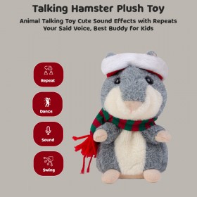 Charming Hamster Plush: Talking, Stuffed, and Snuggly