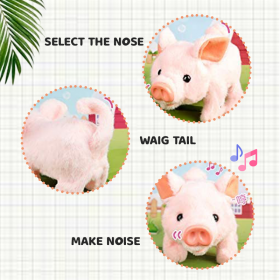Walking Plush Piggy Toy - The Adorable Stuffed Animal You Control