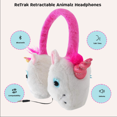 wholesale unicorn plush headphones for girls boys