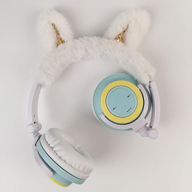 Custom Plush Bunny Headphones: A Trio of Bunny Ear and Stuffed Animal Magic