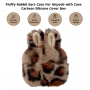 custom made fluffy teddy bear airpod case