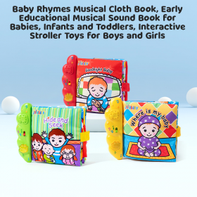 Educational Beginnings: Book with Plush Toy, Best Toys, and Soft Books for Infants