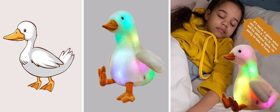 Wholesale LED plush toys Light up stuffed animal