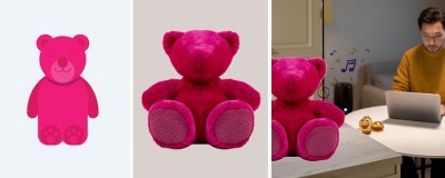 Custom Fashion gift stuffed animal bluetooth speaker