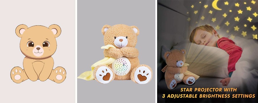 Wholesale or custom light up stuffed animals plush toys