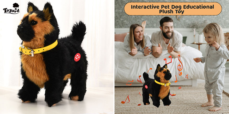 how to build interactive plush dog toy for kids