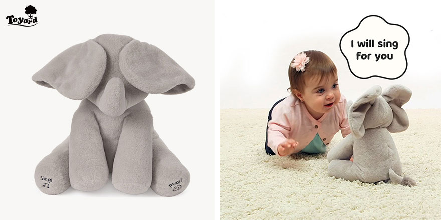 how to create peek boo elephant for kids