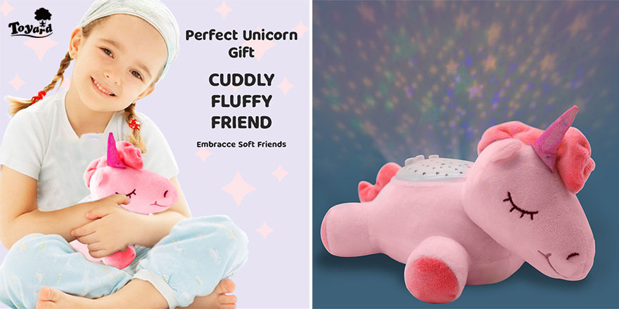 cute cuddly Light up unicorn stuffed anima gift for kids